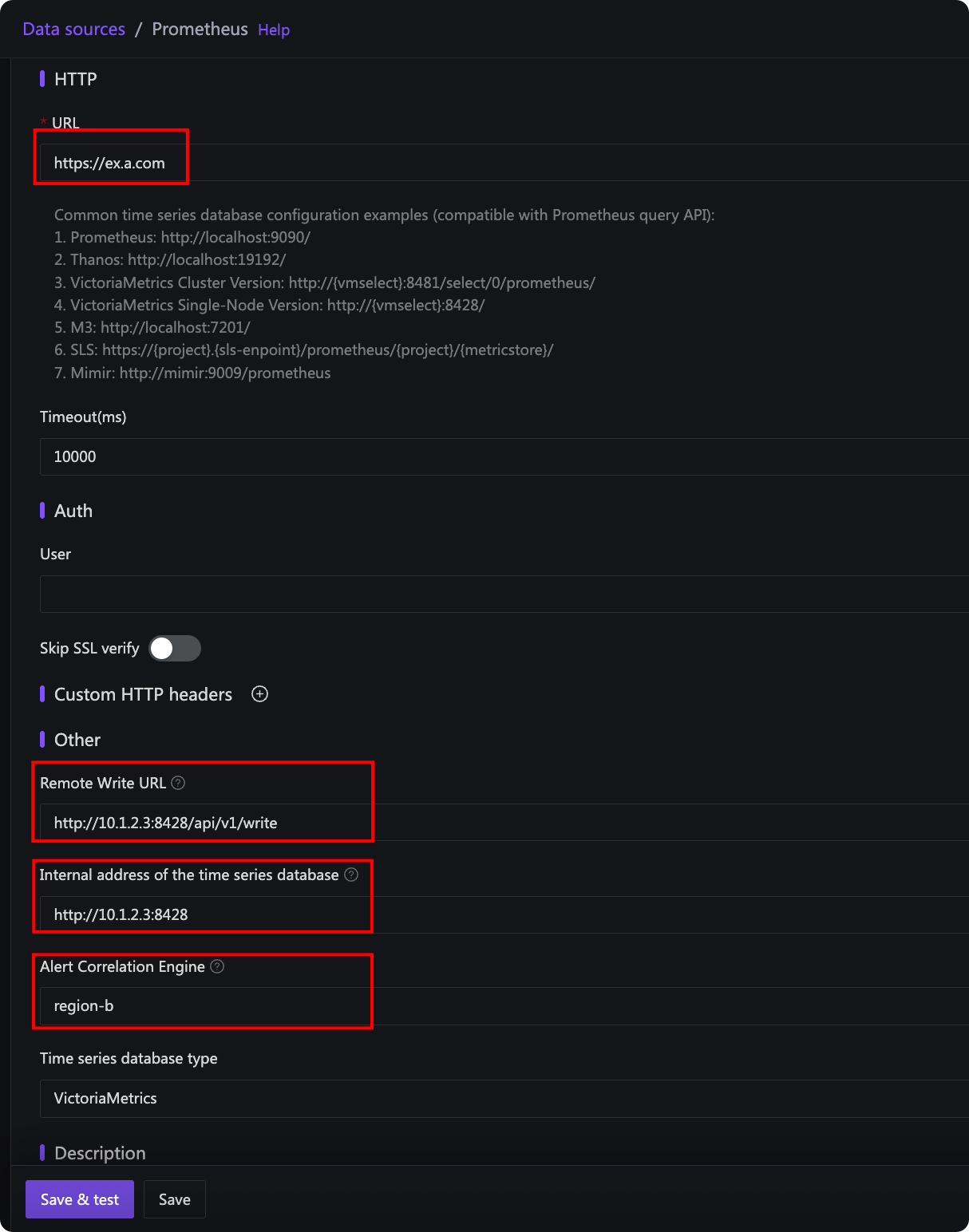 Data Source Management Page